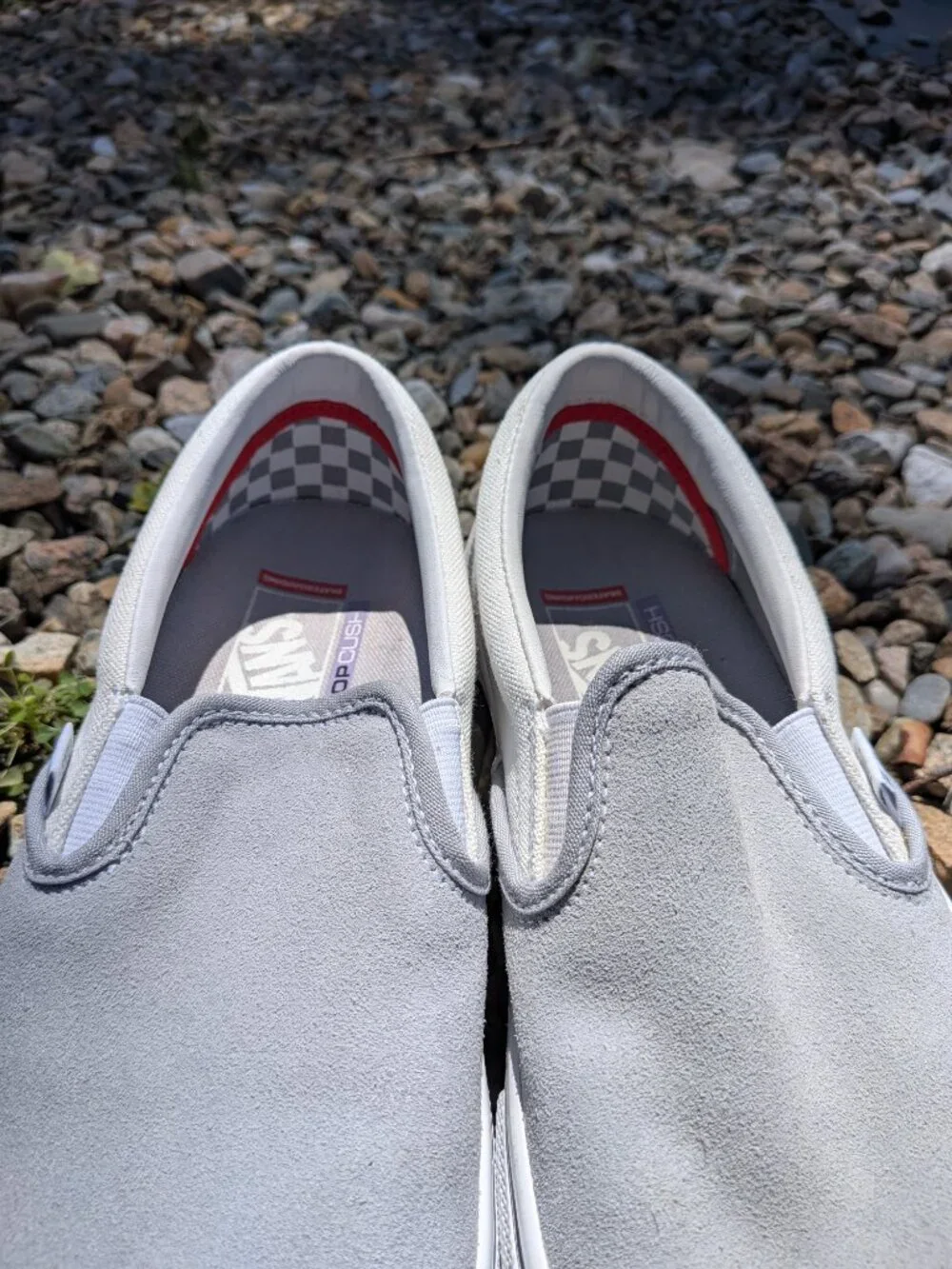 Vans Skate Slip-On Gray and Off-White